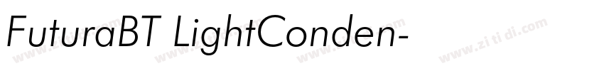 FuturaBT LightConden字体转换